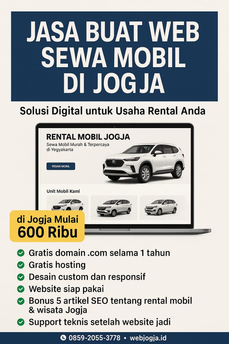 Jasa Buat Web Sewa Mobil di Jogja