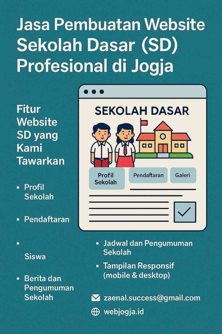 Jasa Bikin Web Sekolah Dasar di Jogja