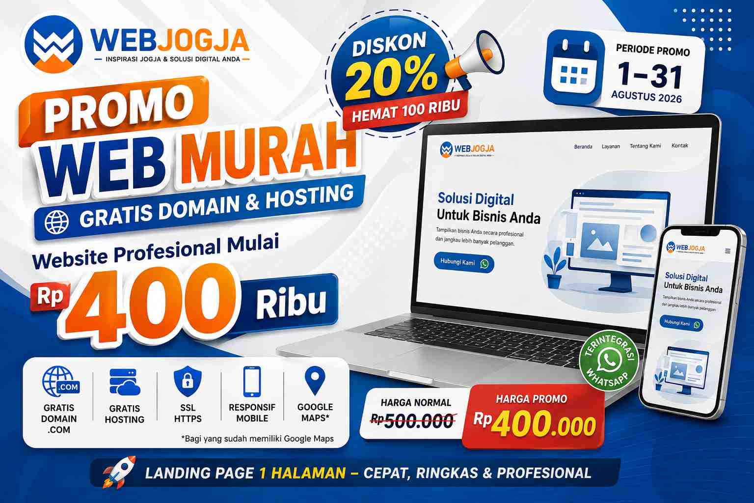 Promo Web Murah Gratis Domain dan Hosting